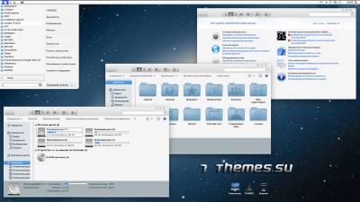mLion7 - белая тема в стиле Mac OS