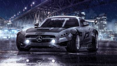 Mercedes SLS speed hunters
