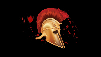 шлем, кровь, спартанский
