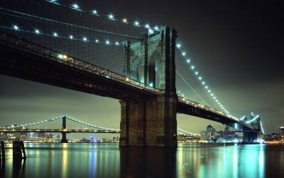 Scenic Brooklyn Bridge