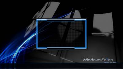 Windows Seven logon blue