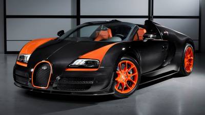 Оранжевый Bugatti Veyron
