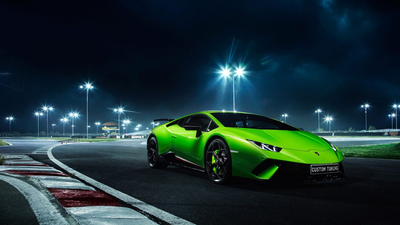 Huracan, Green, Night, Performante, Lamborghini