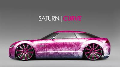 Розовый родстер Saturn Curve