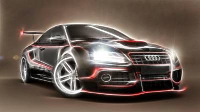 Audi Black and Red Tuning