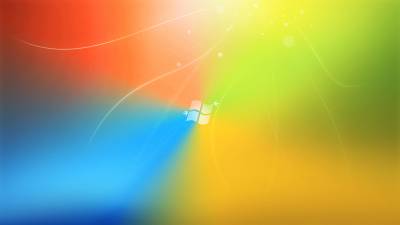 Абстрактный разноцветный фон с лого Windows