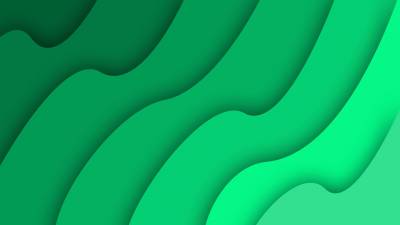 Green Abstract Simple Waves