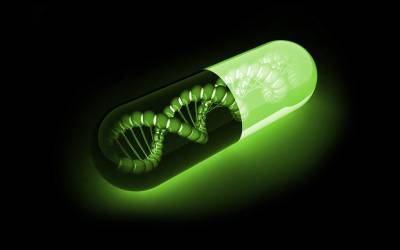 ДНК в зеленой капсуле