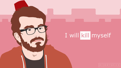 I will kill myself (pink)