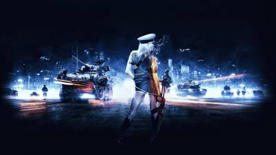 Battlefield 3 девушка-боец (вид сзади)