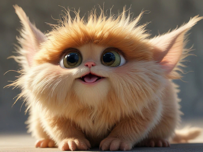 Оранжевый пушистый зверек