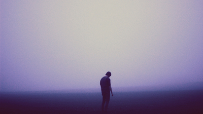 sad, melancholy, misty, man, foggy