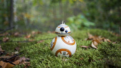Star Wars, grass, BB-8