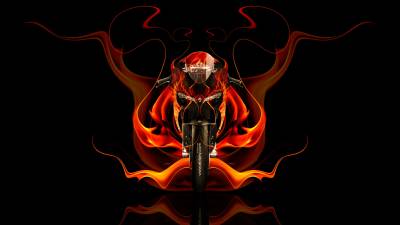 Tony Kokhan Sports Bike Flame