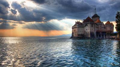 Шильонский замок в Швейцарии
