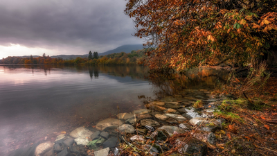Lake District, Cumbria, осень, озеро