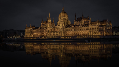 река, Венгрия, Будапешт, Дунай, Парламент
