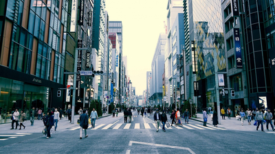 cityscape, people, urban scene, Japan, Tokyo