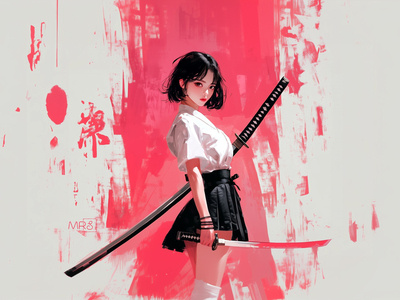 Девушка с катаной