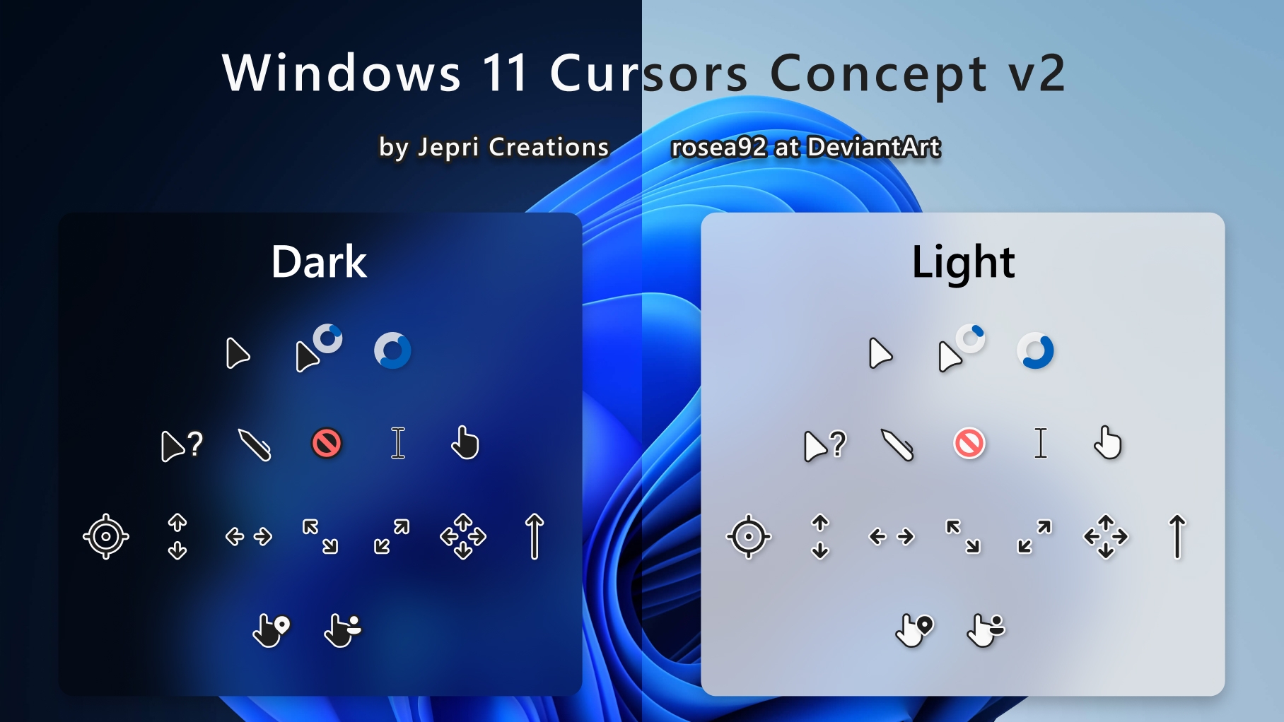 Windows 11 Cursors - Набор Курсоров Для Windows 7/8/10
