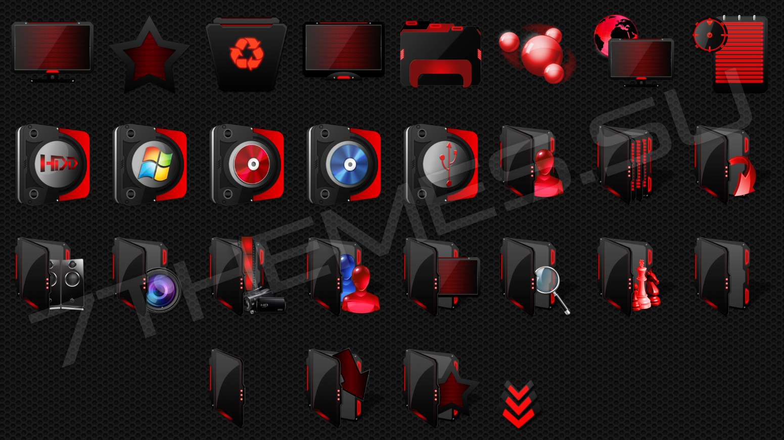 ICONPACKAGER иконки Red