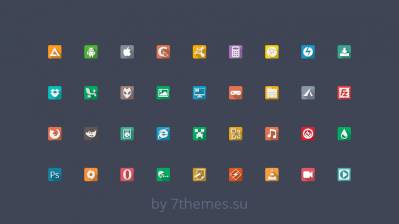 Flaty Taskbar icons